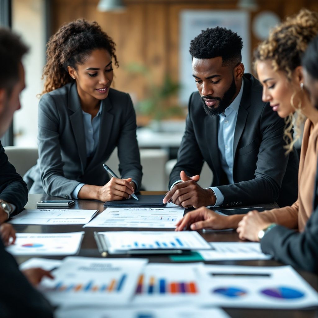 Equipo organizacional en trabajo conjunto